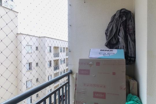 Varanda da Sala de apartamento à venda com 2 quartos, 47m² em Vila Princesa Isabel, São Paulo