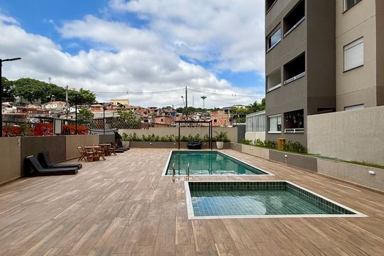 Piscina  de apartamento à venda com 2 quartos, 37m² em Jardim São Luís, São Paulo