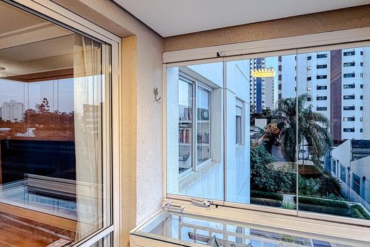 Varanda da Sala de apartamento para alugar com 1 quarto, 47m² em Vila Mariana, São Paulo