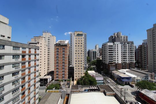 Vista de apartamento à venda com 3 quartos, 120m² em Indianópolis, São Paulo