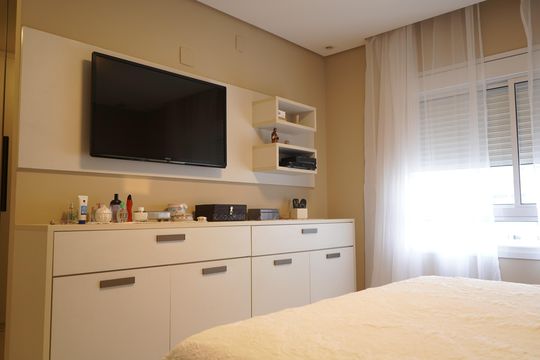 Suíte master de apartamento à venda com 4 quartos, 242m² em Chácara Santo Antônio (zona Leste), São Paulo