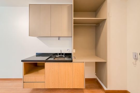 Cozinha de kitnet/studio à venda com 1 quarto, 24m² em Vila Mariana, São Paulo