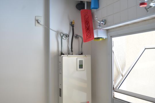Área de Serviço de apartamento à venda com 3 quartos, 102m² em Jardim, Santo André