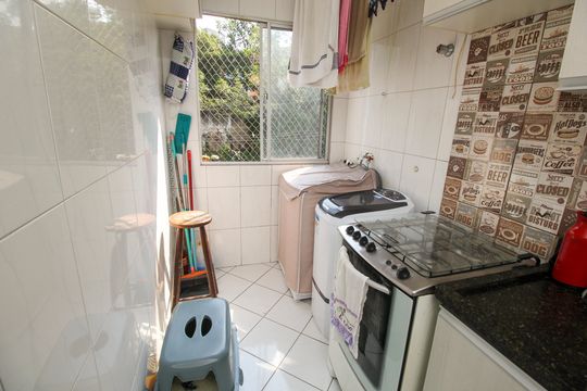 Área de Serviço de apartamento à venda com 2 quartos, 50m² em Cidade São Jorge, Santo André
