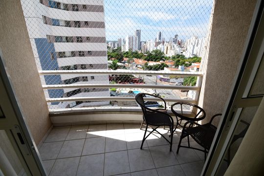 Sacada da Sala de apartamento para alugar com 3 quartos, 80m² em Taquaral, Campinas