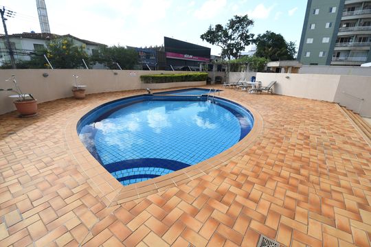 Área comum - Piscina de apartamento para alugar com 3 quartos, 80m² em Taquaral, Campinas