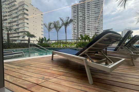 Área comum de apartamento à venda com 1 quarto, 24m² em Santo Amaro, São Paulo