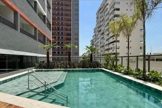 Área comum de apartamento à venda com 1 quarto, 24m² em Santo Amaro, São Paulo