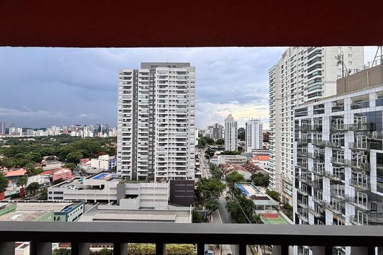 Varanda de apartamento à venda com 1 quarto, 24m² em Santo Amaro, São Paulo