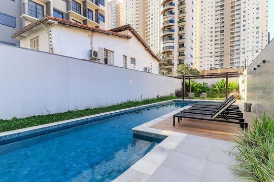 Área externa de kitnet/studio à venda com 1 quarto, 32m² em Vila Olímpia, São Paulo
