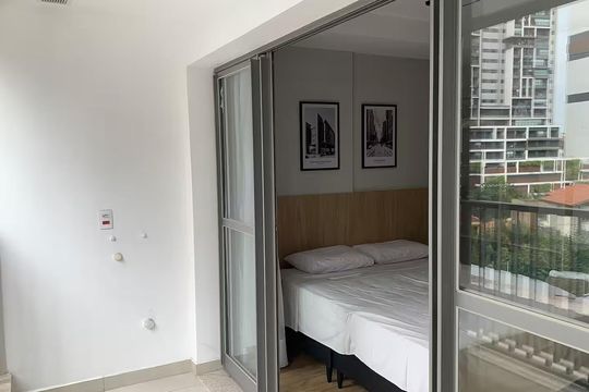Sala/Quarto de kitnet/studio à venda com 1 quarto, 27m² em Jardim das Acacias, São Paulo