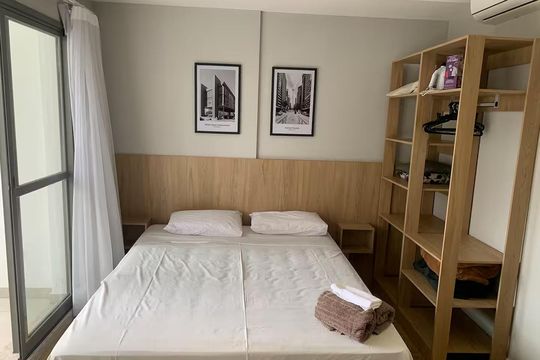Sala/Quarto de kitnet/studio à venda com 1 quarto, 27m² em Jardim das Acacias, São Paulo