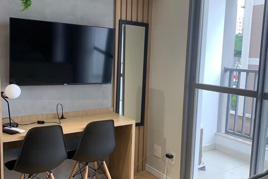 Sala/Quarto de kitnet/studio à venda com 1 quarto, 27m² em Jardim das Acacias, São Paulo