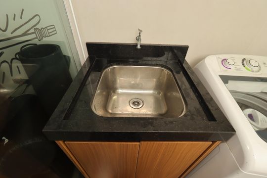 Área de Serviço - Tanque de apartamento à venda com 2 quartos, 86m² em Vila Linda, Santo André