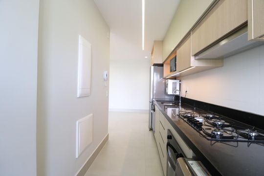 Cozinha de apartamento para alugar com 2 quartos, 86m² em Jardim Sul, Uberlândia