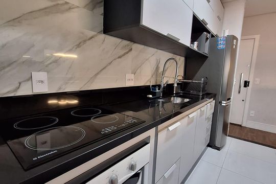 Cozinha de apartamento à venda com 3 quartos, 71m² em Nucleo Residencial Celia Mota, Barueri