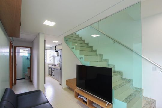 Sala de apartamento à venda com 3 quartos, 105m² em Santa Branca, Belo Horizonte
