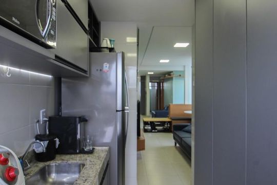 Cozinha de apartamento à venda com 3 quartos, 105m² em Santa Branca, Belo Horizonte