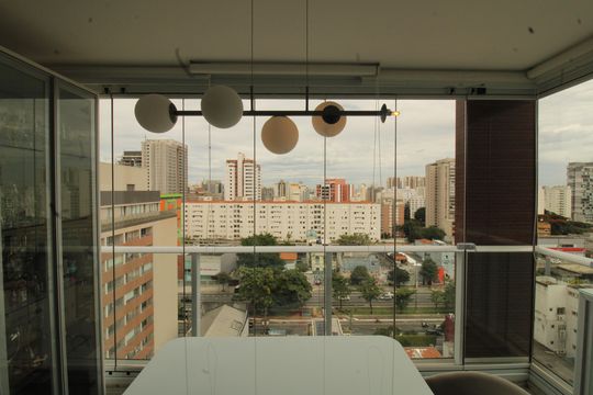 Varanda da Sala de apartamento para alugar com 1 quarto, 45m² em Vila Mariana, São Paulo