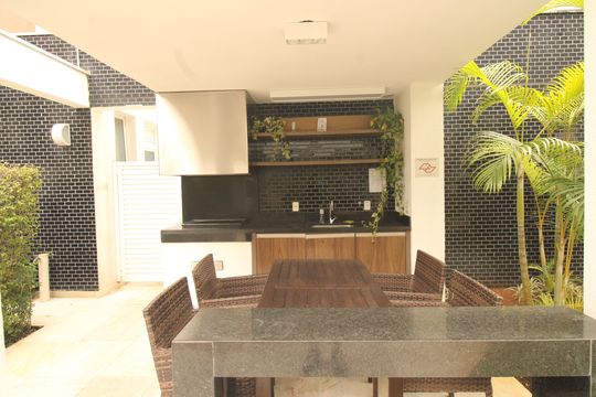 Área comum - Churrasqueira de apartamento para alugar com 1 quarto, 45m² em Vila Mariana, São Paulo