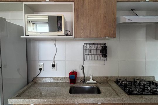 Cozinha de apartamento para alugar com 2 quartos, 35m² em Rp3 (regiões de Planejamento), Santo André