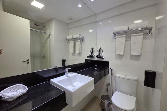Banheiro de apartamento à venda com 1 quarto, 25m² em Nova Suíça, Belo Horizonte