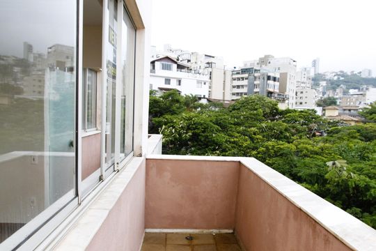 Varanda da Sala de apartamento à venda com 4 quartos, 288m² em Santa Lúcia, Belo Horizonte