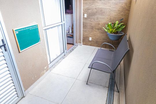 area de serviço de apartamento à venda com 2 quartos, 55m² em Santa Branca, Belo Horizonte