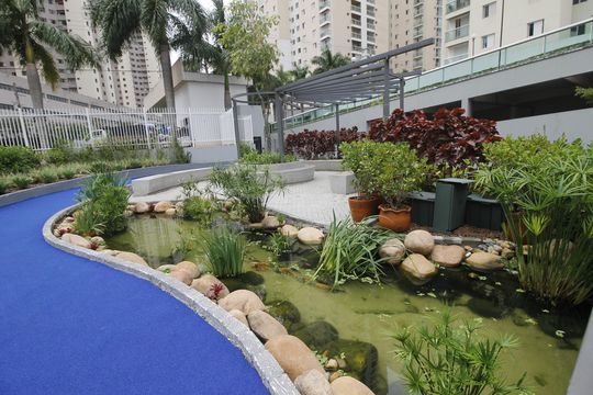 Área comum de apartamento para alugar com 3 quartos, 119m² em Jardim Maria Rosa, Taboão da Serra