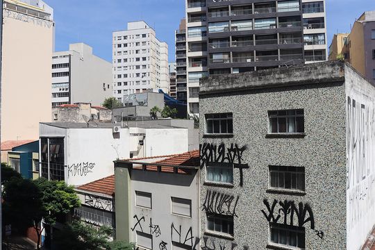 Vista da Sala de kitnet/studio para alugar com 1 quarto, 29m² em Bela Vista, São Paulo