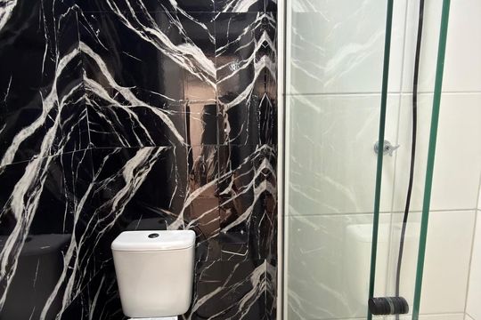 Banheiro Social de apartamento para alugar com 2 quartos, 39m² em Parque Bristol, São Bernardo do Campo