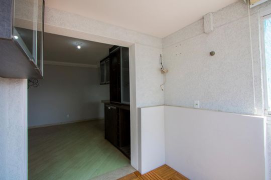 Varanda da sala de apartamento para alugar com 2 quartos, 60m² em Vila Valparaíso, Santo André