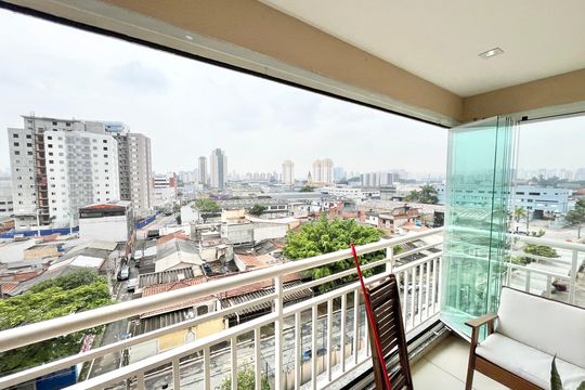 Varanda da Sala de apartamento à venda com 2 quartos, 78m² em Jardim Pereira Leite, São Paulo