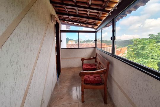 varanda da suíte 1 de casa à venda com 3 quartos, 85m² em Sapê, Niterói