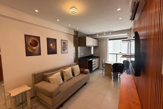 Sala de apartamento para alugar com 1 quarto, 43m² em Piatã, Salvador