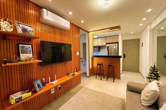 Sala de apartamento para alugar com 1 quarto, 43m² em Piatã, Salvador