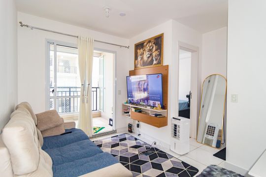 Sala de apartamento à venda com 1 quarto, 42m² em Brás, São Paulo