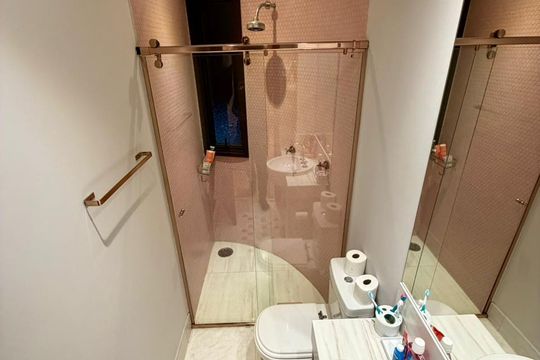 Banheiro de apartamento à venda com 3 quartos, 190m² em Jardim, Santo André