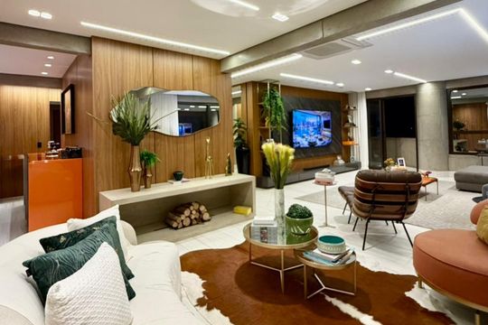 Sala de apartamento à venda com 3 quartos, 190m² em Jardim, Santo André