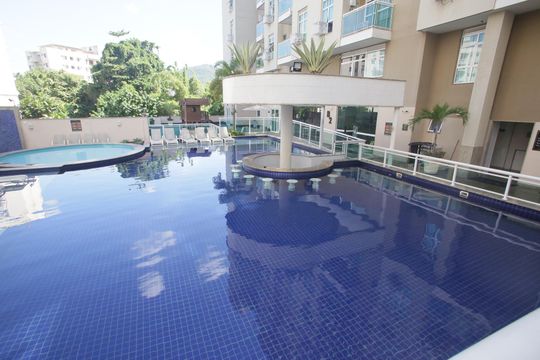 Área comum - Piscina de apartamento à venda com 1 quarto, 38m² em Taquara, Rio de Janeiro