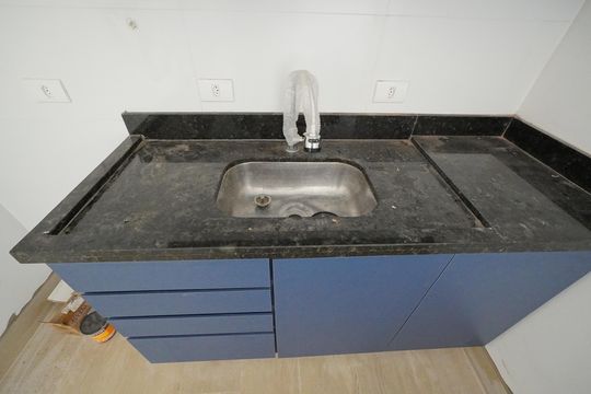 Cozinha de kitnet/studio para alugar com 1 quarto, 26m² em Vila Mariana, São Paulo