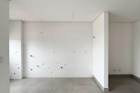 Cozinha  de apartamento à venda com 2 quartos, 55m² em Jardim Vera Cruz, São Bernardo do Campo