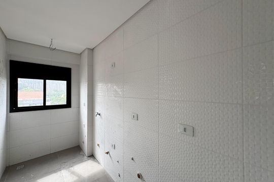 Cozinha  de apartamento à venda com 2 quartos, 55m² em Jardim Vera Cruz, São Bernardo do Campo