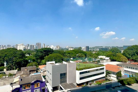 Vista da Varanda de kitnet/studio para alugar com 1 quarto, 46m² em Pinheiros, São Paulo