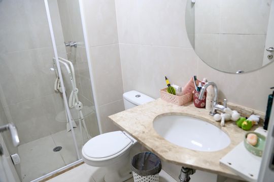 Banheiro 1 de apartamento à venda com 2 quartos, 67m² em Santo Amaro, São Paulo