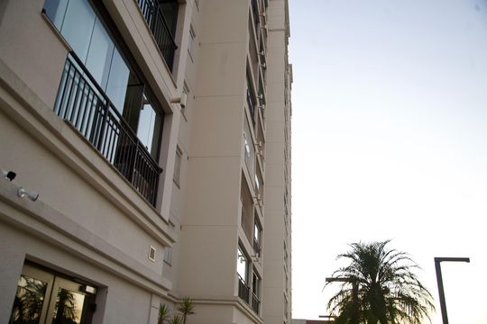 Fachada do bloco de apartamento à venda com 2 quartos, 67m² em Santo Amaro, São Paulo
