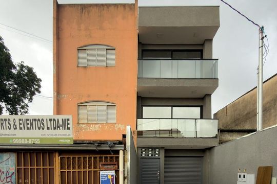 Fachada  de kitnet/studio para alugar com 1 quarto, 34m² em Guará, Brasília
