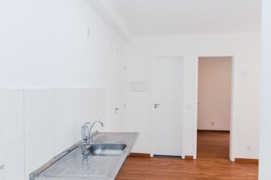 Cozinha de apartamento à venda com 2 quartos, 38m² em Vila Augusta, Guarulhos