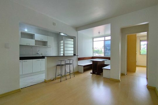 Sala de apartamento para alugar com 1 quarto, 50m² em rt A, Novo Hamburgo