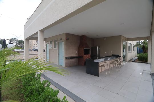 Área comum - Churrasqueira de apartamento para alugar com 2 quartos, 48m² em Fátima, Canoas